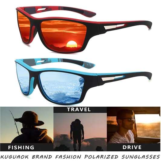 🚵♂️😎 【50% zniżki 🔥】🎣🕶️ Męskie sportowe okulary przeciwsłoneczne, polaryzacyjne, z lustrzanymi szkłami, nowoczesne i pyłoszczelne, idealne do jazdy na rowerze na świeżym powietrzu
