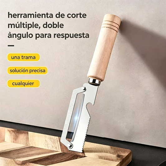 ✅Kup 1, drugi gratis (2 sztuki) 🧅🔪 Wielofunkcyjna obieraczka kuchenna: obiera, kroi warzywa, otwiera butelki! 🔥