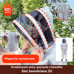 🔥🐝Jednoczęściowy kombinezon 3D z bawełnianej siatki