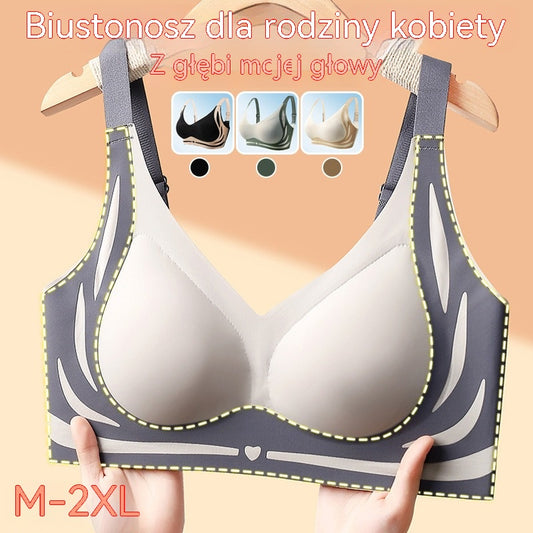 😍【4 sztuki】Biustonosz jednoczęściowy bez fiszbin dla kobiet❤️【40-85 kg】