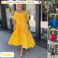 ❤️【S-5XL】Nowa sukienka, duży rozmiar, wygodna i luźna🔥Doskonała jakość👌Idealnie dopasowana do każdego typu sylwetki👌