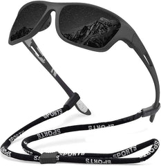 🚵‍♂️😎 【50% zniżki 🔥】🎣🕶️ Męskie sportowe okulary przeciwsłoneczne, polaryzacyjne, z lustrzanymi szkłami, nowoczesne i pyłoszczelne, idealne do jazdy na rowerze na świeżym powietrzu