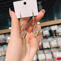 🔥Oferta ograniczona czasowo🔥[Kup 1 parę, 1 parę otrzymasz za darmo] Podwójne diamentowe kolczyki