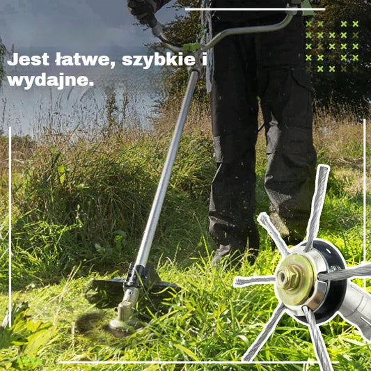 ⏰Oferta ograniczona czasowo🔥 Wymienna głowica tnąca do kosiarki/podkaszarki – stalowa głowica do koszenia trawy 🌿✂️⚙️