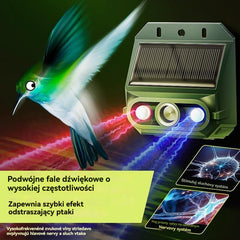 🔥【Bestseller lata 2026】🔥 Odstraszacz ultradźwiękowy zasilany energią słoneczną: do odstraszania ptaków i zwierząt na zewnątrz.