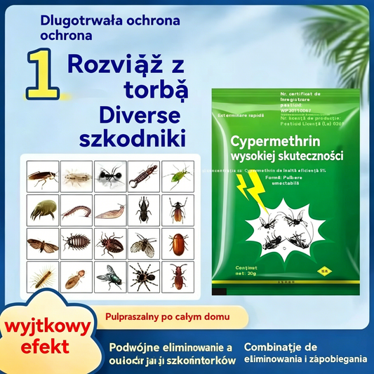 🦟【Oferta specjalna – opakowanie 20 sztuk, 5.45 zł/sztuka】❤️ Skutecznie zwalcza szkodniki w Twoim gospodarstwie. Wystarczy jedno opakowanie, aby pozbyć się pcheł, szarańczy, karaluchów kuchennych, much i komarów!
