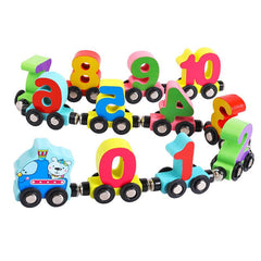 🔥Oferta ograniczona czasowo🔥👶Drewniana zabawka cyfrowa pociąg z klocków