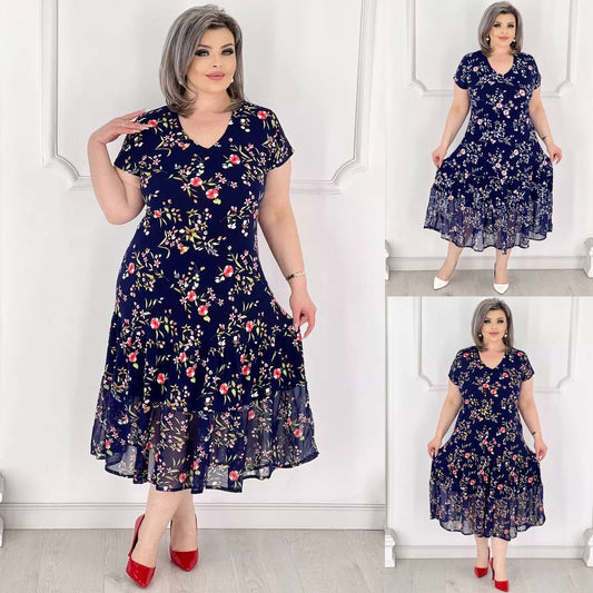 💥50% ZNIŻKI💥💕 [rozmiary S–5XL] Elastyczna sukienka w dużych rozmiarach – nowa kolekcja na lato 2026