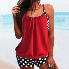 👙【Ostatnio gorąco sprzedający się】【S-5XL】🏄‍♀️Strój kąpielowy bikini w duże kropki