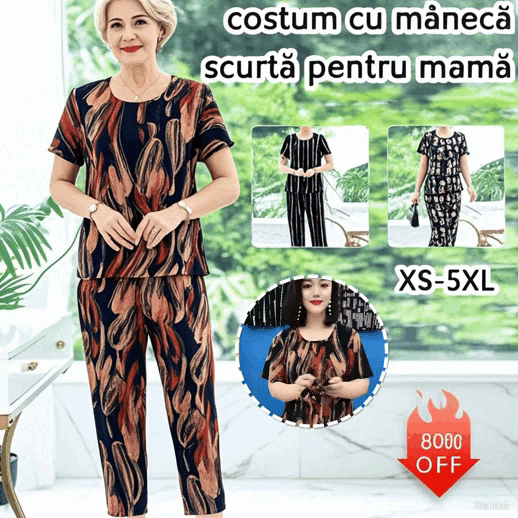 🔥 Dwuczęściowy komplet damski [XL–5XL] Nowość na rok 2026: elastyczny szyfon, lekki i oddychający, z ochroną przed promieniowaniem UV